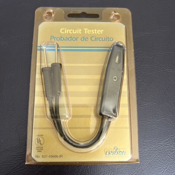 Leviton Circuit Tester 49666 Rated 1/3W, 90-300VAC/DC - Picture 1 of 4